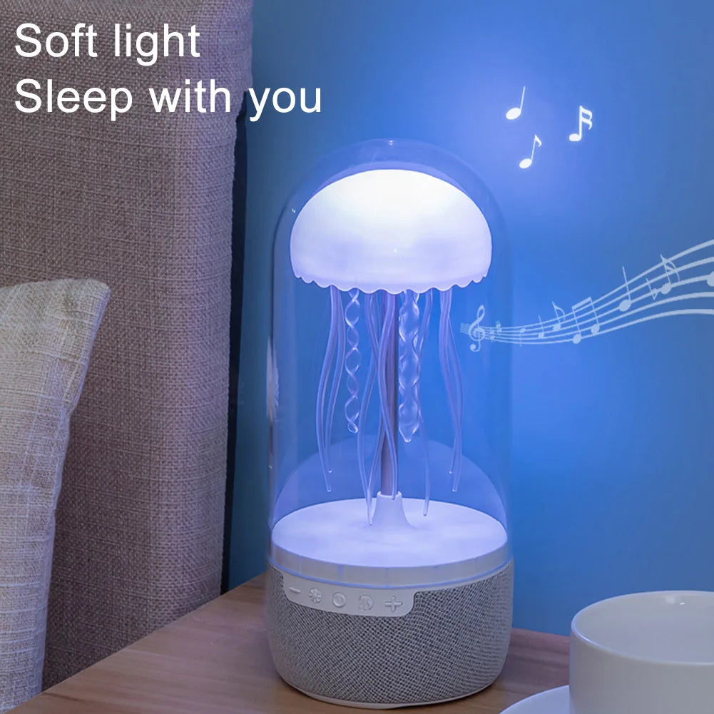 Jellyfish Lamp & Bluetooth Speaker: Color-Changing and HiFi Stereo.